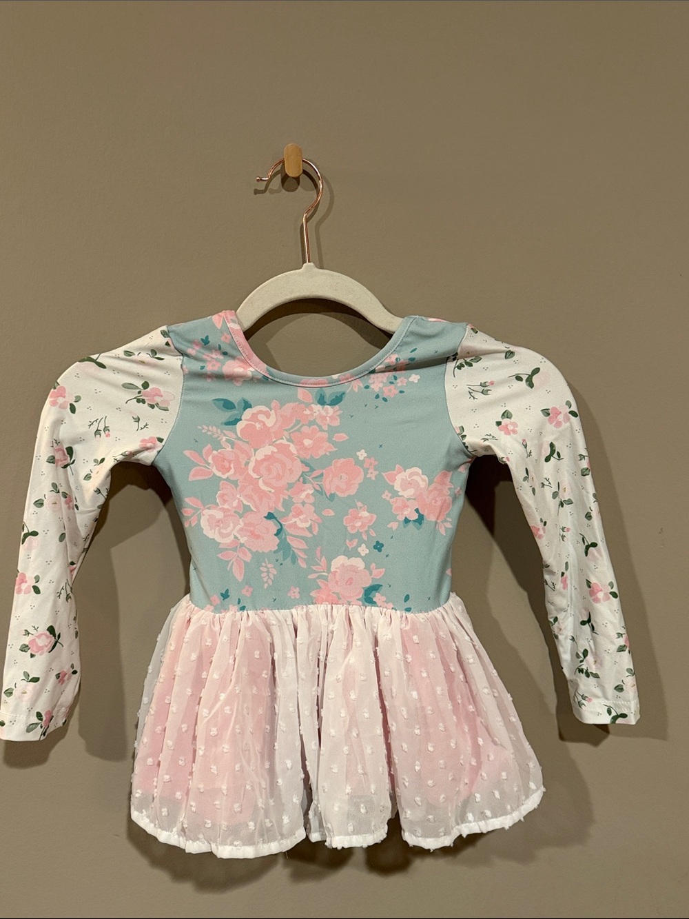 cheeky plum Floral Dance Dress in Pink & Light Blue